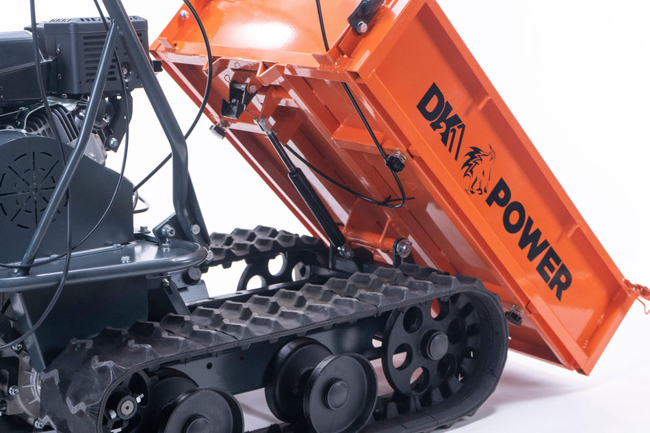 DK2 OPD813 Gas-Powered Dump Cart | 7HP Kohler Engine, 660 LB Payload, Detachable Bucket, Off-Road Tracks - Log Bear Works