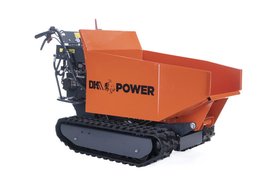 DK2 OPD814 Gas-Powered Hydraulic Dump Cart | 9.5HP Kohler, 1,100 LB Payload, Tracked Off-Road - Log Bear Works
