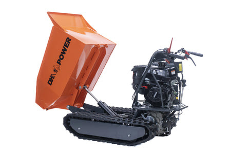 DK2 OPD814 Gas-Powered Hydraulic Dump Cart | 9.5HP Kohler, 1,100 LB Payload, Tracked Off-Road - Log Bear Works