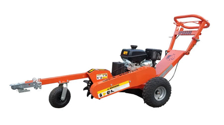 DK2 OPG888E Towable Stump Grinder | 14HP Kohler Electric Start, 12 Carbide Teeth, 14-Inch Above & 10-Inch Below Ground - Log Bear Works