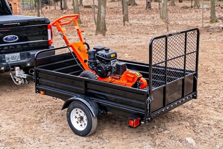 DK2 OPG888E Towable Stump Grinder | 14HP Kohler Electric Start, 12 Carbide Teeth, 14-Inch Above & 10-Inch Below Ground - Log Bear Works