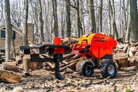 DK2 OPS240 Kinetic Log Splitter | 40-Ton, 1-Second Cycle, 7HP Kohler Engine, EPA & CARB Certified - Log Bear Works
