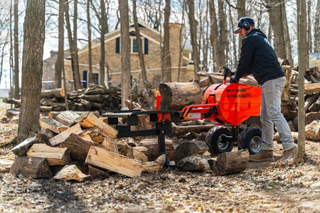 DK2 OPS240 Kinetic Log Splitter | 40-Ton, 1-Second Cycle, 7HP Kohler Engine, EPA & CARB Certified - Log Bear Works