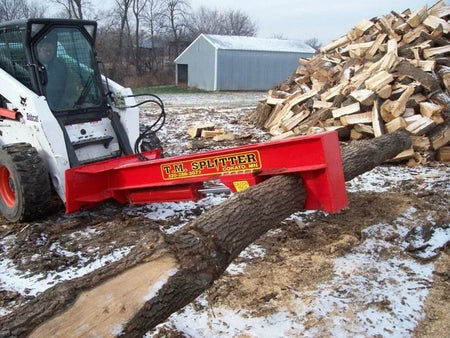 TM Manufacturing Pro SkidSplitter | Commercial Skid Steer Log Splitter, Viewing Window, USA-Made - Log Bear Works