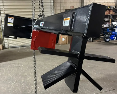Ram Splitters SSUD30-6 Skid Steer Log Splitter | 30-Ton Upside-Down Splitter with 6-Way Wedge - Log Bear Works
