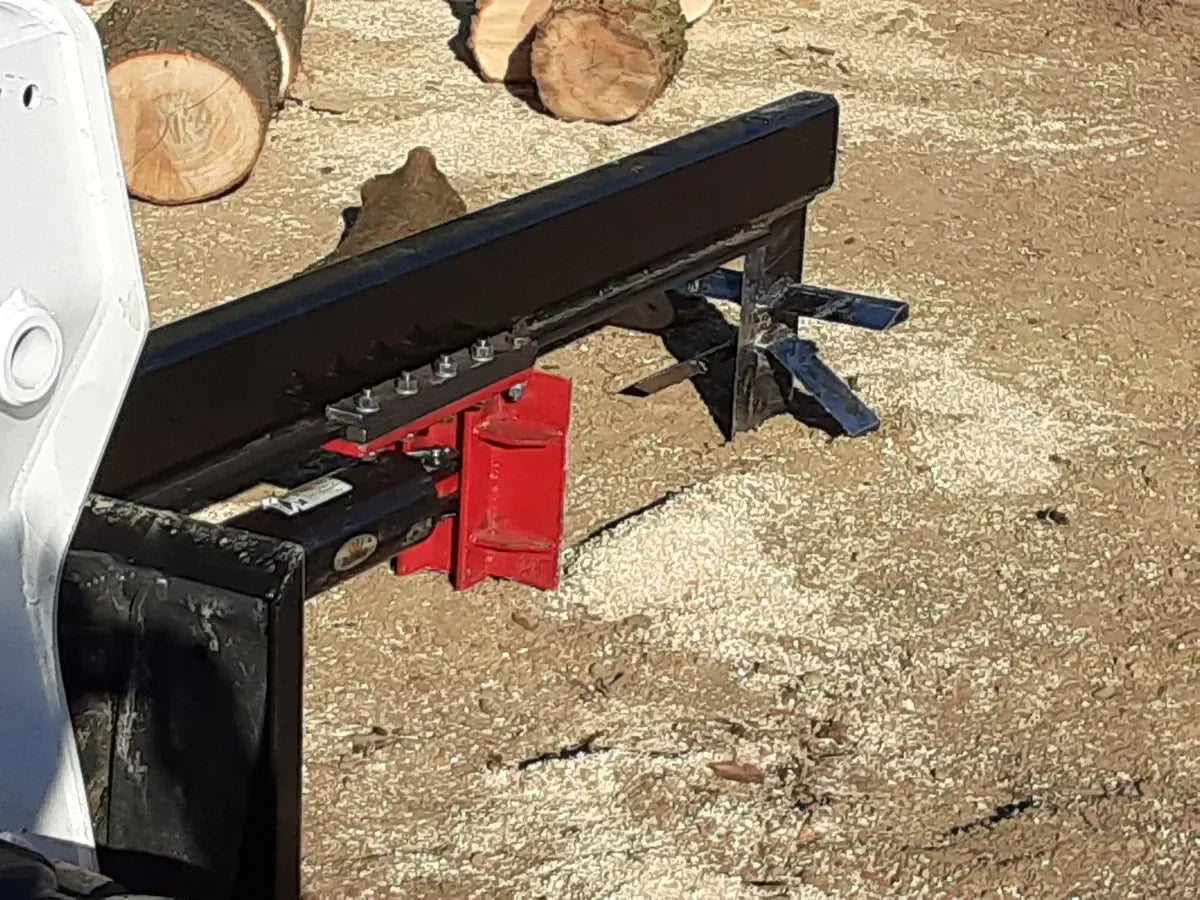 Ram Splitters SSUD30-6 Skid Steer Log Splitter | 30-Ton Upside-Down Splitter with 6-Way Wedge - Log Bear Works