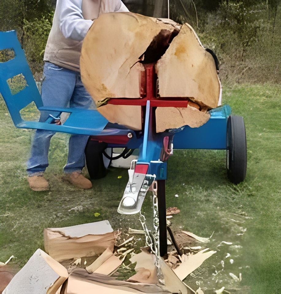 Ram Splitters H34 Commercial Log Splitter | 34-Ton, 16HP DuroMax Electric Start, 40-Inch Log Diameter - Log Bear Works