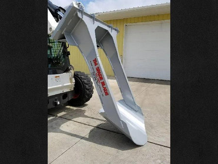TM Manufacturing Spade Blade Skid Steer Attachment | 5-Foot Excavating Blade, Stumps & Rocks, USA-Made - Log Bear Works