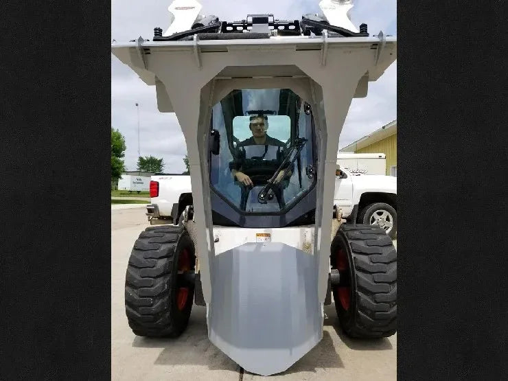 TM Manufacturing Spade Blade Skid Steer Attachment | 5-Foot Excavating Blade, Stumps & Rocks, USA-Made - Log Bear Works