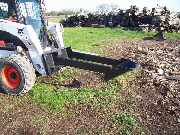 TM Manufacturing Spade Blade Skid Steer Attachment | 5-Foot Excavating Blade, Stumps & Rocks, USA-Made - Log Bear Works