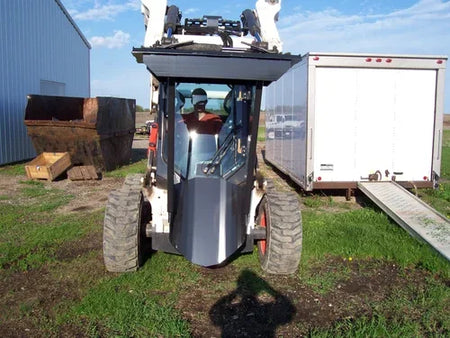 TM Manufacturing Spade Blade Skid Steer Attachment | 5-Foot Excavating Blade, Stumps & Rocks, USA-Made - Log Bear Works