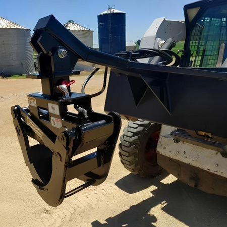 Ram Splitters Skid Steer Log Grapple | 55-Inch Opening, 2000 LB Lift Capacity, Universal Quick Attach - Log Bear Works