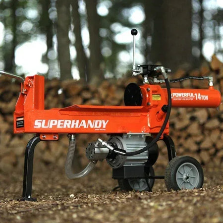 SuperHandy 14-Ton Electric Log Splitter | 120V Corded, 1800W Motor, 20-Inch Max Log Length - Log Bear Works