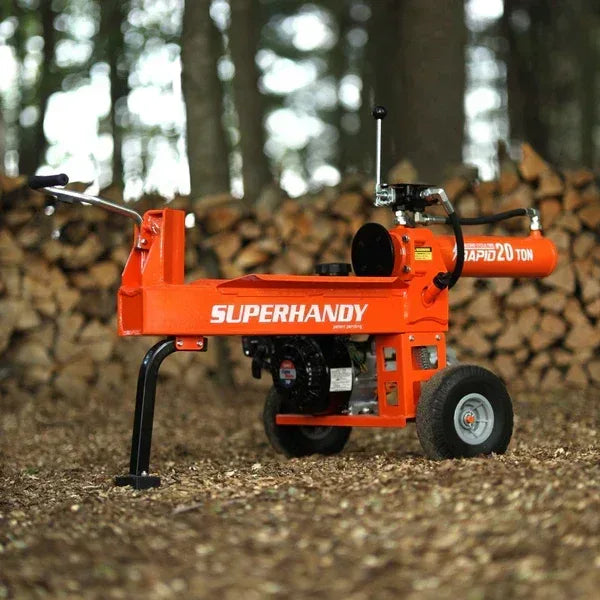 SuperHandy 20-Ton Gas Log Splitter | 7HP 209CC Engine, 20-Inch Max Log Length, 7.5-Second Cycle - Log Bear Works