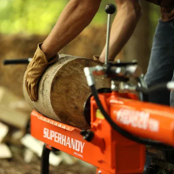 SuperHandy 20-Ton Gas Log Splitter | 7HP 209CC Engine, 20-Inch Max Log Length, 7.5-Second Cycle - Log Bear Works