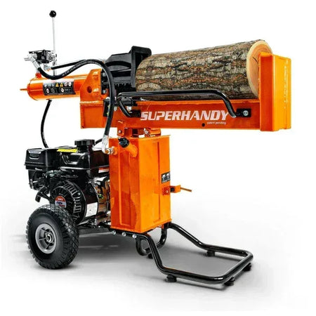 SuperHandy 25-Ton Gas Log Splitter | 7HP 209CC Engine, 24-Inch Log Diameter, Vertical & Horizontal Operation - Log Bear Works