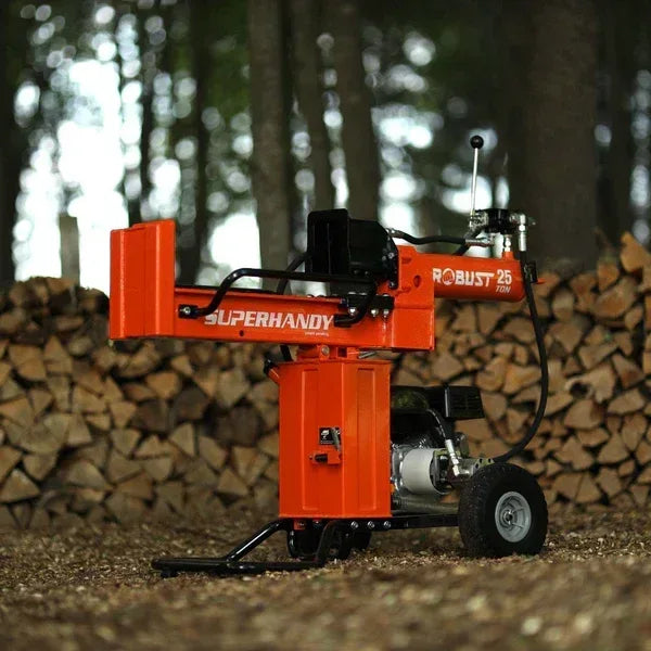SuperHandy 25-Ton Gas Log Splitter | 7HP 209CC Engine, 24-Inch Log Diameter, Vertical & Horizontal Operation - Log Bear Works