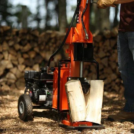SuperHandy 25-Ton Gas Log Splitter | 7HP 209CC Engine, 24-Inch Log Diameter, Vertical & Horizontal Operation - Log Bear Works