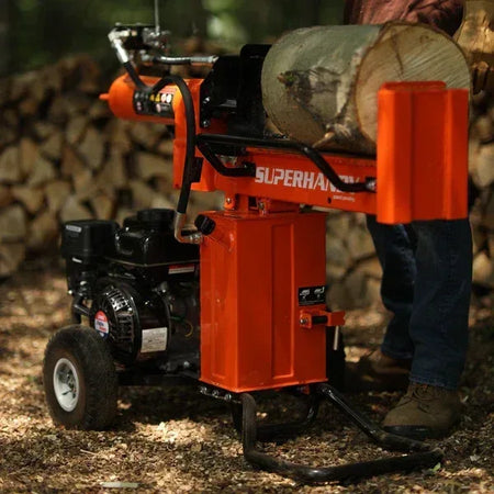 SuperHandy 25-Ton Gas Log Splitter | 7HP 209CC Engine, 24-Inch Log Diameter, Vertical & Horizontal Operation - Log Bear Works