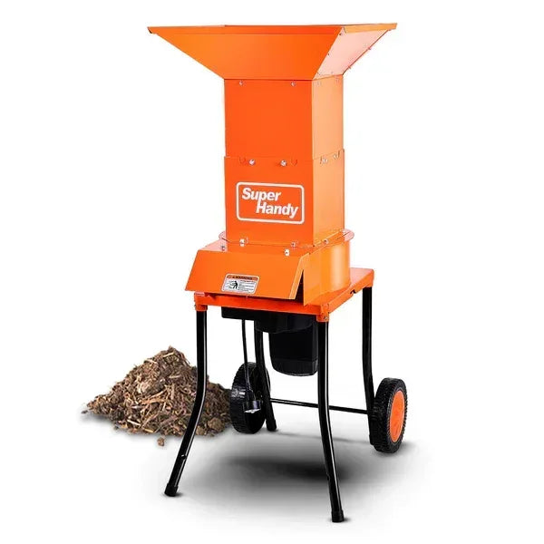 SuperHandy Electric Leaf Mulcher | 120V Corded, 1800W Motor, 11-Inch Blades, 17:1 Mulch Ratio - Log Bear Works