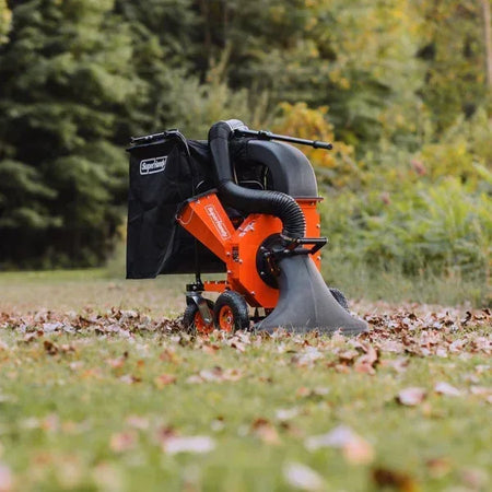 SuperHandy Leaf Vacuum & Wood Chipper | 7HP Gas Engine, 10:1 Mulch Ratio, 2-Inch Branch Capacity - Log Bear Works