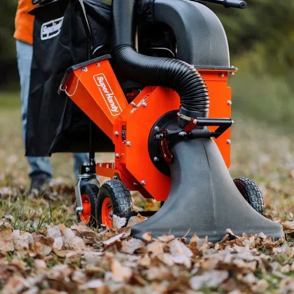 SuperHandy Leaf Vacuum & Wood Chipper | 7HP Gas Engine, 10:1 Mulch Ratio, 2-Inch Branch Capacity - Log Bear Works