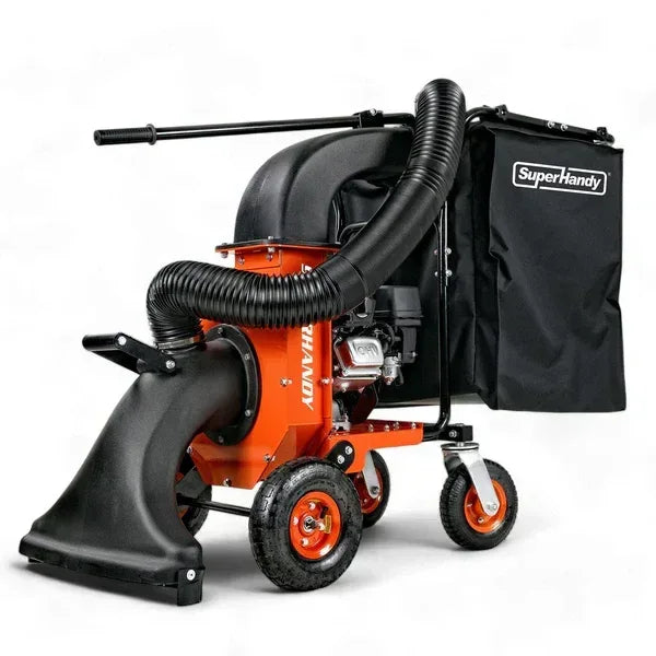 SuperHandy Leaf Vacuum & Wood Chipper | 7HP Gas Engine, 10:1 Mulch Ratio, 2-Inch Branch Capacity - Log Bear Works