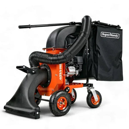 SuperHandy Leaf Vacuum & Wood Chipper | 7HP Gas Engine, 10:1 Mulch Ratio, 2-Inch Branch Capacity - Log Bear Works