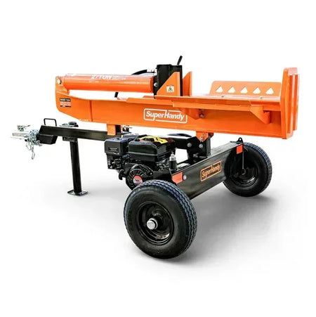 SuperHandy 27-Ton Gas Log Splitter | 223CC Engine, 24-Inch Max Log Length, Heavy-Duty Firewood Splitter - Log Bear Works