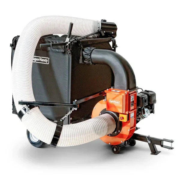 SuperHandy Towable Leaf and Lawn Vacuum – 180 Gal Collection, 15HP Electric Start Engine - Log Bear Works