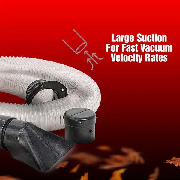 SuperHandy Wood Chipper Shredder Mulcher Leaf Vacuum Kit 4 Inch x 10 Foot Heavy Duty Accessory - Log Bear Works