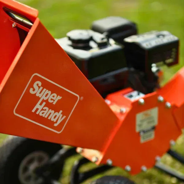 SuperHandy Wood Chipper Compact | 7HP Gas Engine, 3-Inch Branch Capacity, 15:1 Mulch Ratio - Log Bear Works