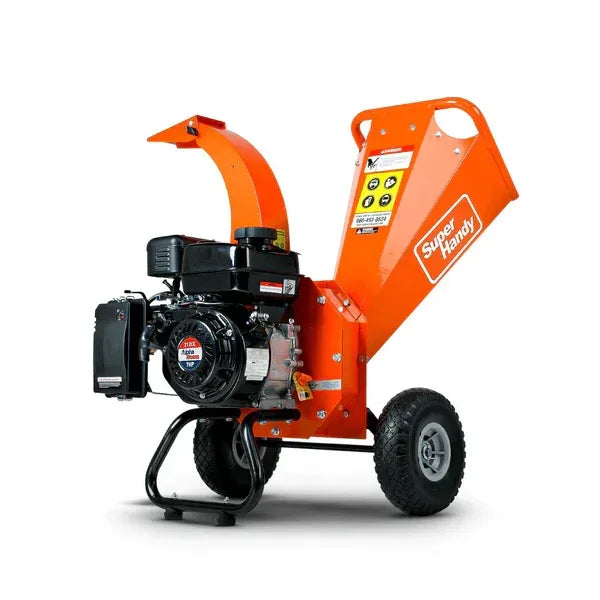 SuperHandy Wood Chipper Mini - 7HP 212CC, 3" Max Branch Capacity - Log Bear Works