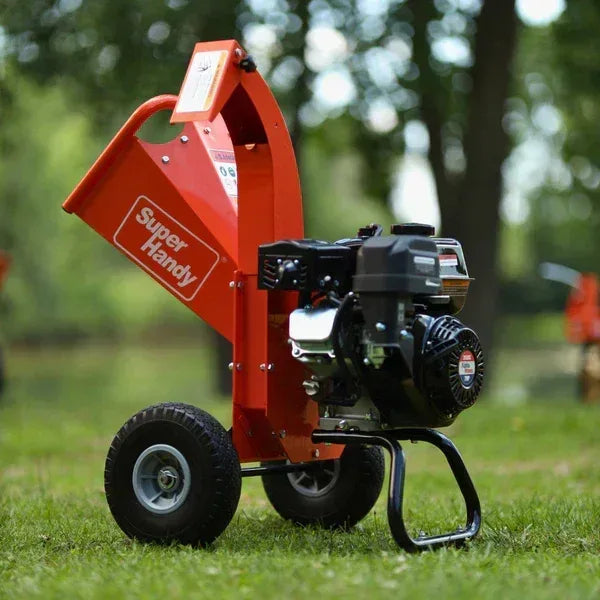 SuperHandy Wood Chipper Mini | 7HP Gas Engine, 3-Inch Branch Capacity, Compact & Lightweight - Log Bear Works