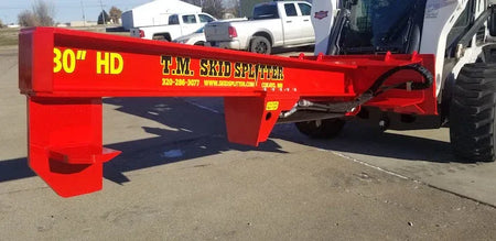 TM Manufacturing Heavy Duty SkidSplitter | Skid Steer Log Splitter, 30 & 36-Inch Stroke, USA-Made - Log Bear Works