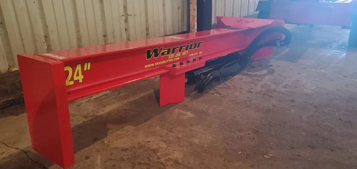 TM Manufacturing Mini Warrior SkidSplitter | Mini Skid Steer Log Splitter, Interchangeable Wedge, USA-Made - Log Bear Works
