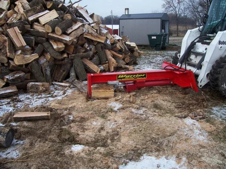 TM Manufacturing Mini Warrior SkidSplitter | Mini Skid Steer Log Splitter, Interchangeable Wedge, USA-Made - Log Bear Works