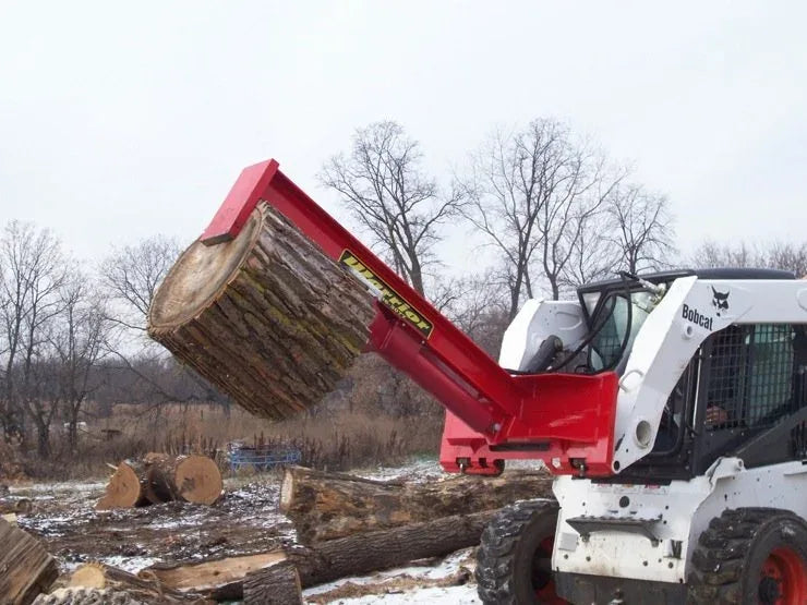 TM Manufacturing Mini Warrior SkidSplitter | Mini Skid Steer Log Splitter, Interchangeable Wedge, USA-Made - Log Bear Works
