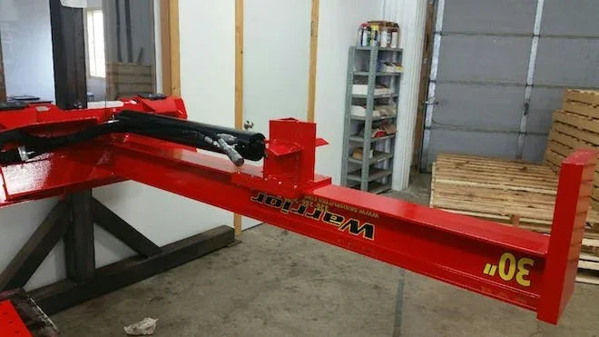 TM Manufacturing Warrior 30 SkidSplitter | Mini Skid Steer Log Splitter, 30-Inch Stroke, USA-Made - Log Bear Works